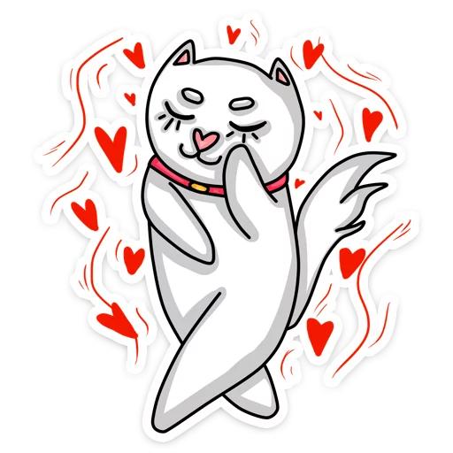 😍 Стикер «Котики» для Telegram
