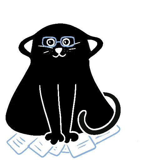 🤓 Стикер «Meow» для Telegram