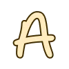 😽 Эмодзи «Молочные буквы» для Telegram