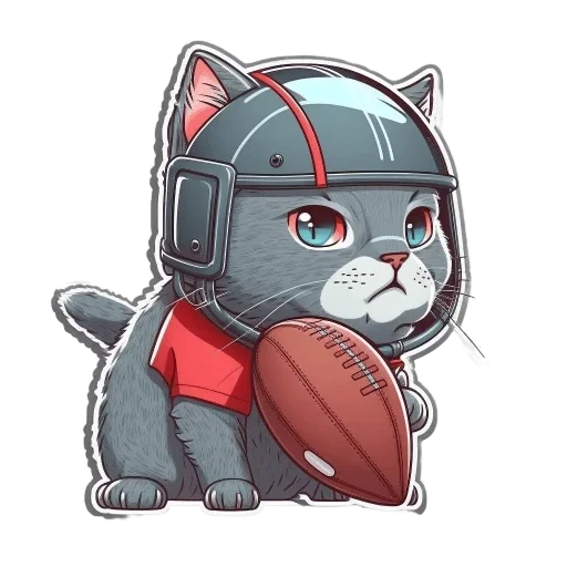 🏉 Стикер «Meowji» для Telegram