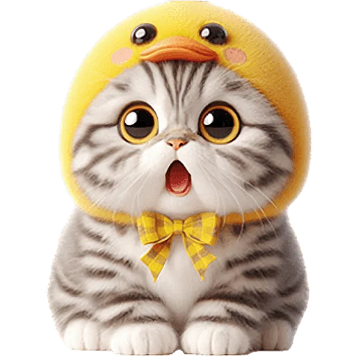 😱 Стикер «Мяу утка» для Telegram