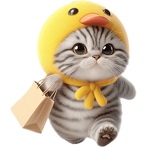 🏃 Стикер «Мяу утка» для Telegram
