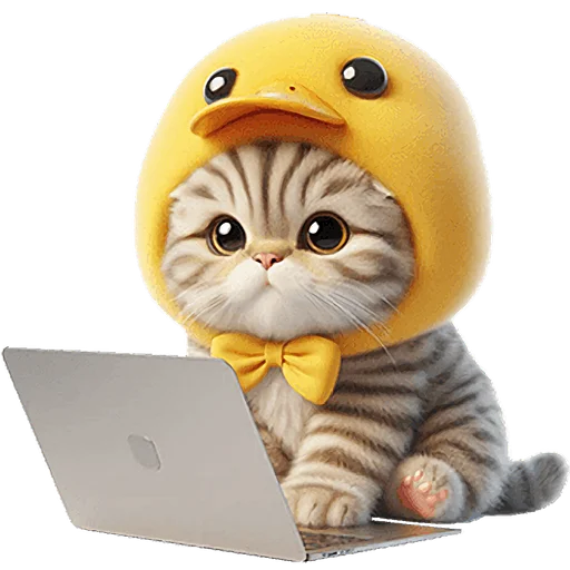 💻 Стикер «Мяу утка» для Telegram