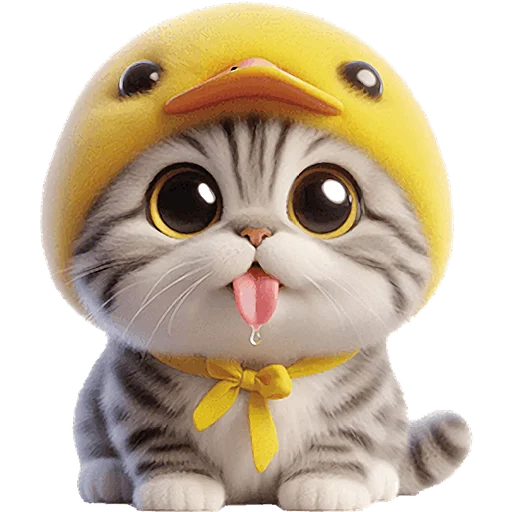 🤤 Стикер «Мяу утка» для Telegram