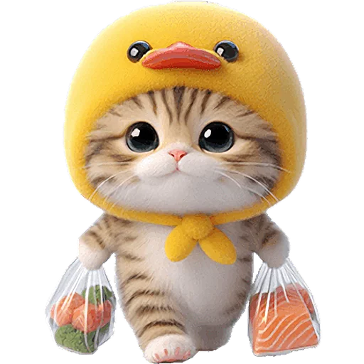 🧺 Стикер «Мяу утка» для Telegram