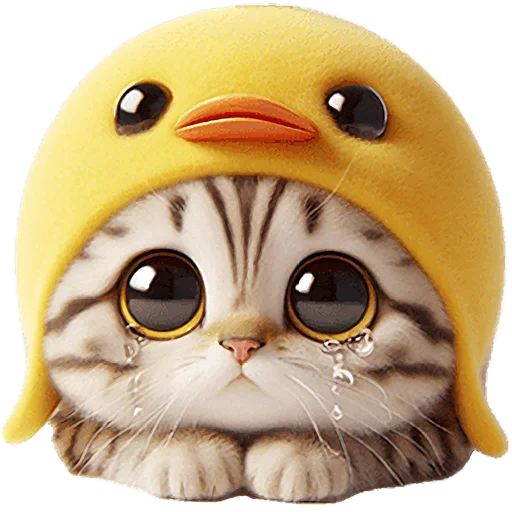 🥺 Стикер «Мяу утка» для Telegram
