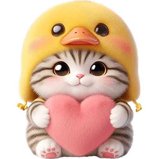 🫶 Стикер «Мяу утка» для Telegram