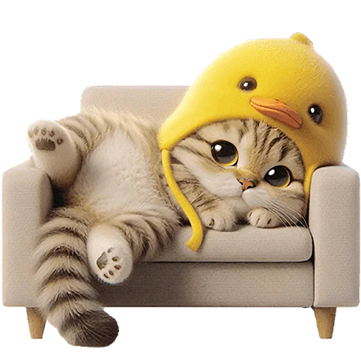 🫠 Стикер «Мяу утка» для Telegram