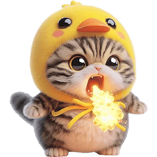 🐲 Стикер «Мяу утка» для Telegram