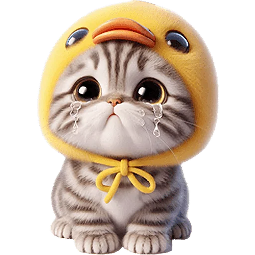 😭 Стикер «Мяу утка» для Telegram