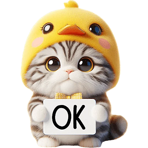 👌 Стикер «Мяу утка» для Telegram