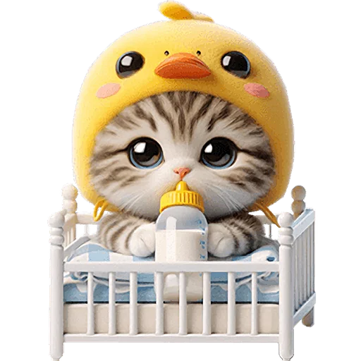 👶 Стикер «Мяу утка» для Telegram