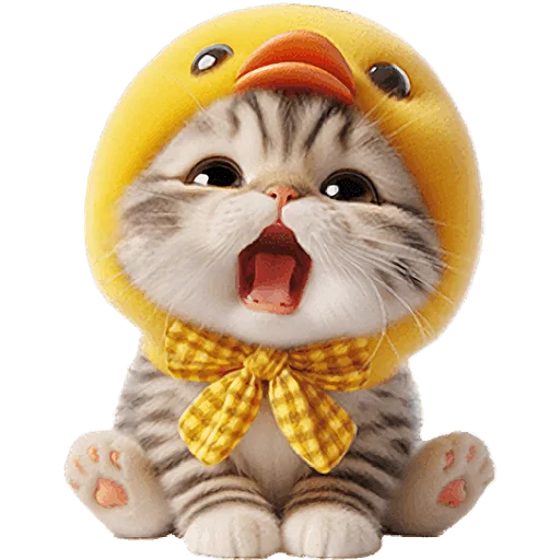 😫 Стикер «Мяу утка» для Telegram