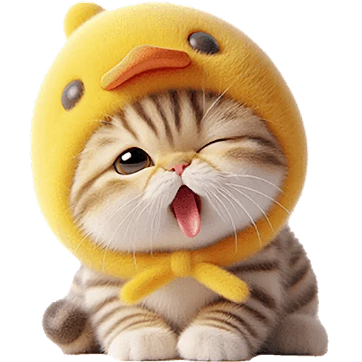 😜 Стикер «Мяу утка» для Telegram