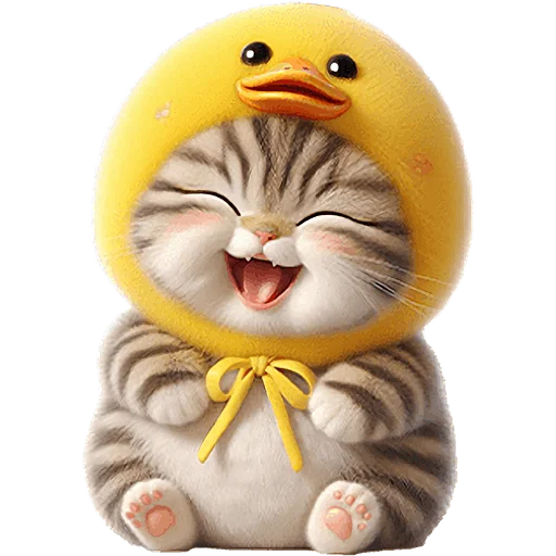 🤣 Стикер «Мяу утка» для Telegram
