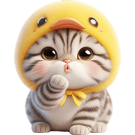 😘 Стикер «Мяу утка» для Telegram