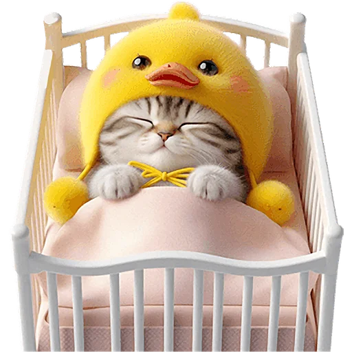 😴 Стикер «Мяу утка» для Telegram