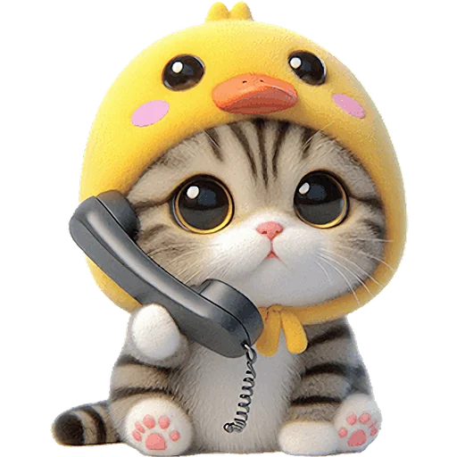 📞 Стикер «Мяу утка» для Telegram