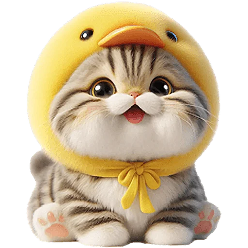 😇 Стикер «Мяу утка» для Telegram