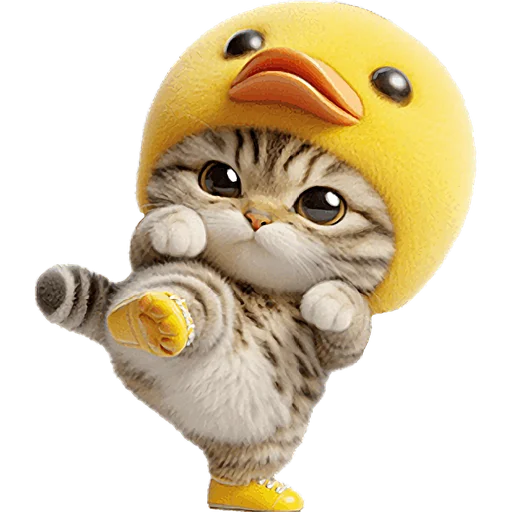 ✊ Стикер «Мяу утка» для Telegram