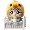 👶 Эмодзи «Мяу утка» для Telegram