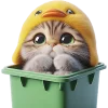 🥺 Эмодзи «Мяу утка» для Telegram