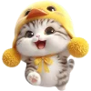 🥳 Эмодзи «Мяу утка» для Telegram