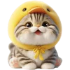 😇 Эмодзи «Мяу утка» для Telegram