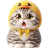 😱 Эмодзи «Мяу утка» для Telegram