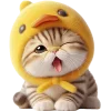 😜 Эмодзи «Мяу утка» для Telegram