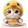 😋 Эмодзи «Мяу утка» для Telegram