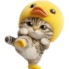 ✊ Эмодзи «Мяу утка» для Telegram