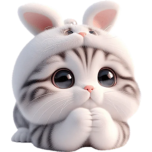 🥹 Стикер «Мяу кролик» для Telegram