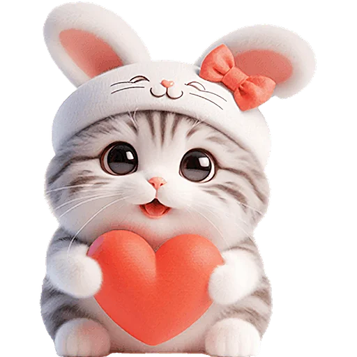 🫶 Стикер «Мяу кролик» для Telegram