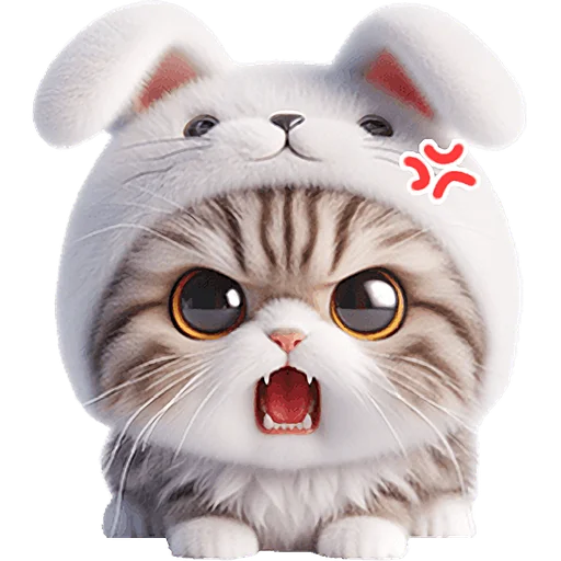 🤬 Стикер «Мяу кролик» для Telegram