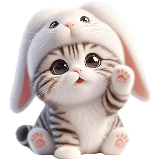Стикерпак Мяу кролик для Telegram