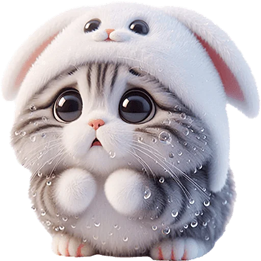 🥶 Стикер «Мяу кролик» для Telegram