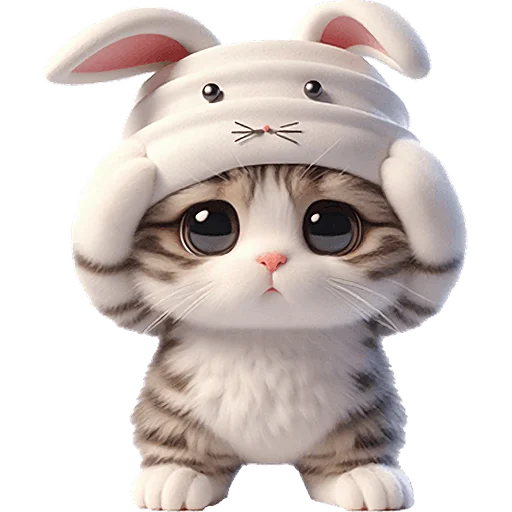 🤯 Стикер «Мяу кролик» для Telegram