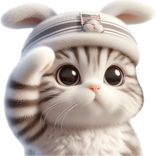 🫡 Стикер «Мяу кролик» для Telegram