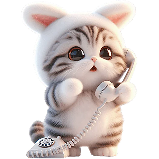 ☎️ Стикер «Мяу кролик» для Telegram