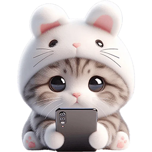 😍 Стикер «Мяу кролик» для Telegram