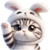 👋 Эмодзи «Мяу кролик» для Telegram