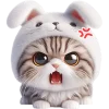 🤬 Эмодзи «Мяу кролик» для Telegram