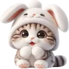 ☺️ Эмодзи «Мяу кролик» для Telegram