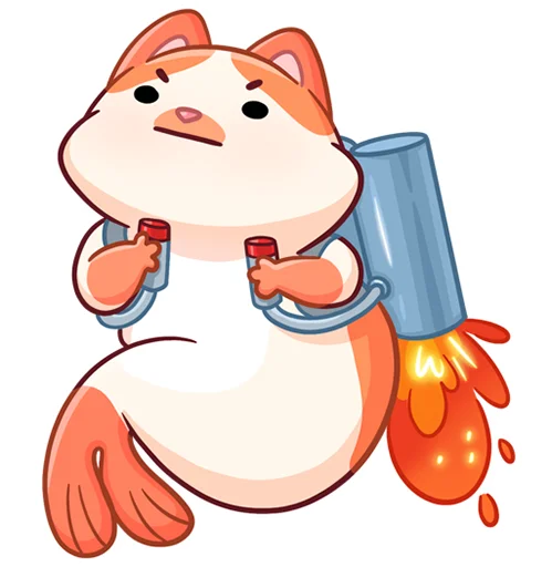 🚀 Стикер «Миу-Мяу без надписей» для Telegram