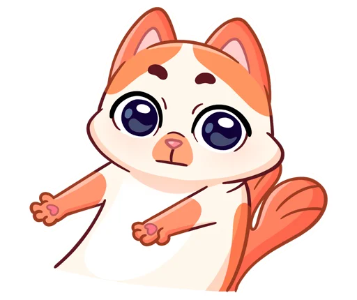 😐 Стикер «Миу-Мяу без надписей» для Telegram