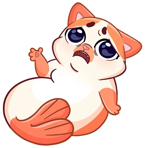 ☹ Стикер «Миу-Мяу без надписей» для Telegram