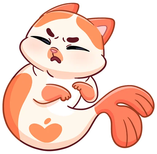 😣 Стикер «Миу-Мяу без надписей» для Telegram