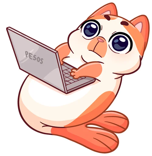 💻 Стикер «Миу-Мяу без надписей» для Telegram