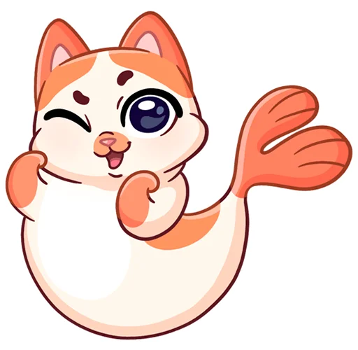 😉 Стикер «Миу-Мяу без надписей» для Telegram